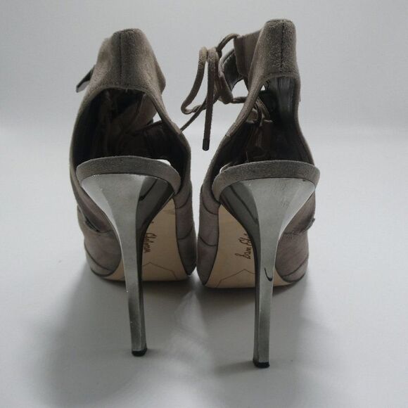 Sam Edelman Palma Suede Sandal Heel Booties LaceUp - Picture 7 of 10